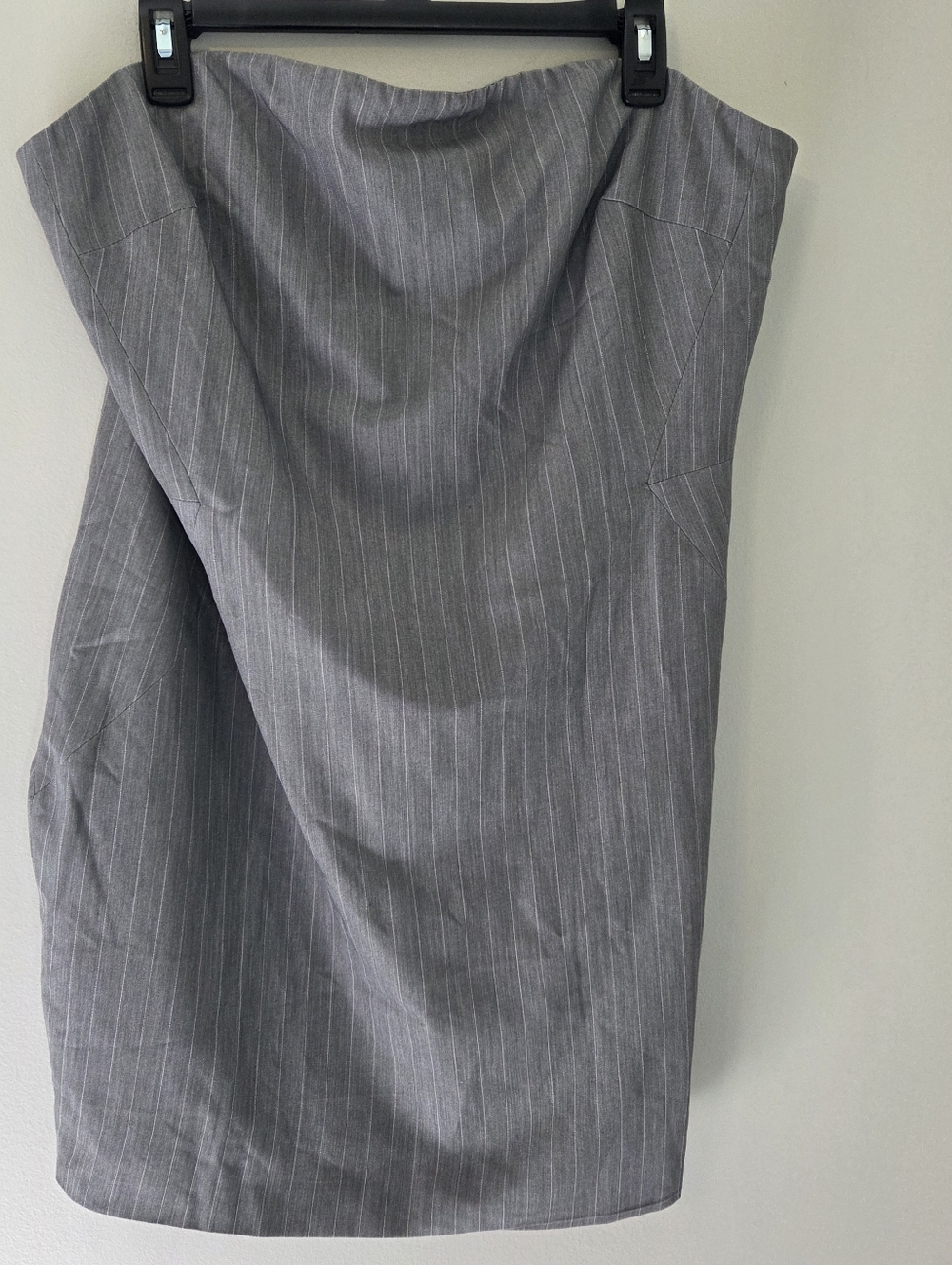 Fashion Nova Accomplished Gray Pinstripe Mini Dress NWOT